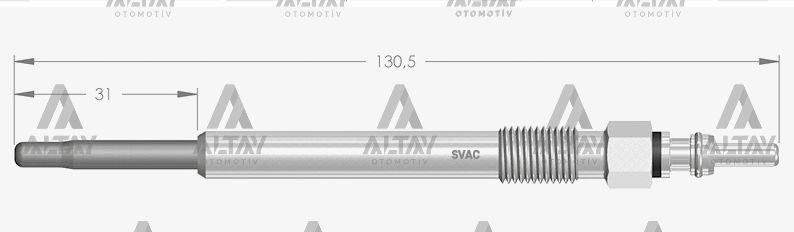 KIZDIRMA BUJİSİ (ISITMA) FORD USA F-250 7.3 D / F-350 7.3 D / F-450 7.3 D / F-550 7.3 D / IHC 7.3 D 11V