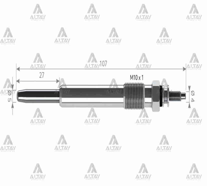 KIZDIRMA BUJİSİ (ISITMA) GRAND VITARA / PARTNER / BERLINGO / C4 / C5 2.0 HDI / 11V.