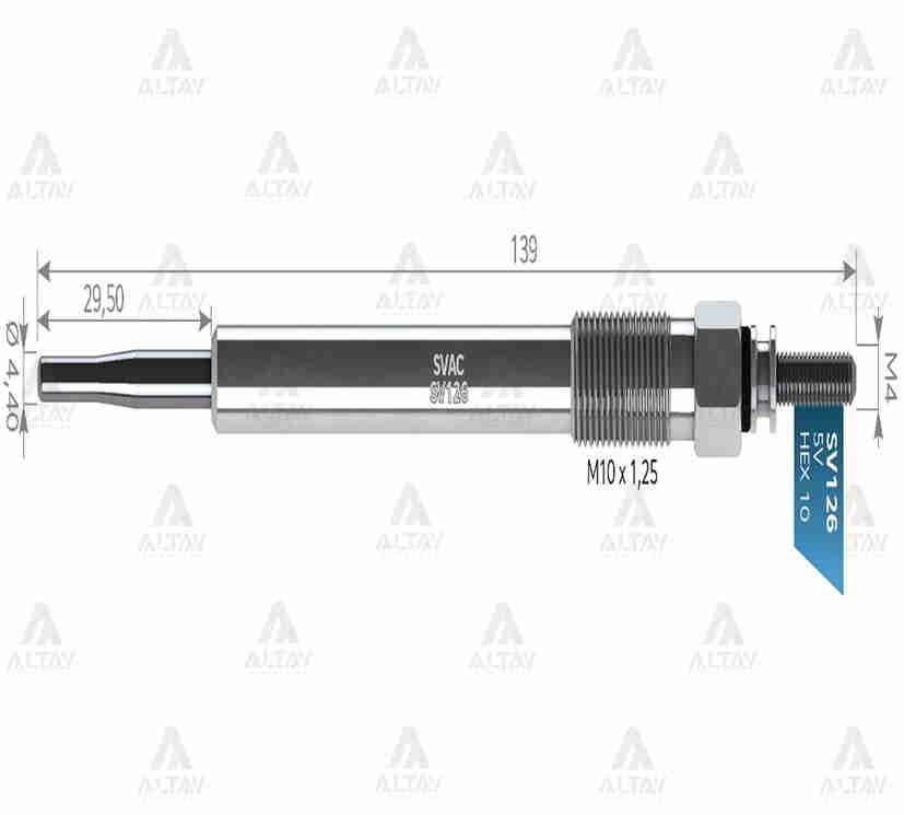 KIZDIRMA BUJİSİ (ISITMA) IX-35 10-15 / SANTAFE 09-12 2.2 / SORENTO 09-15 2.0 5V.