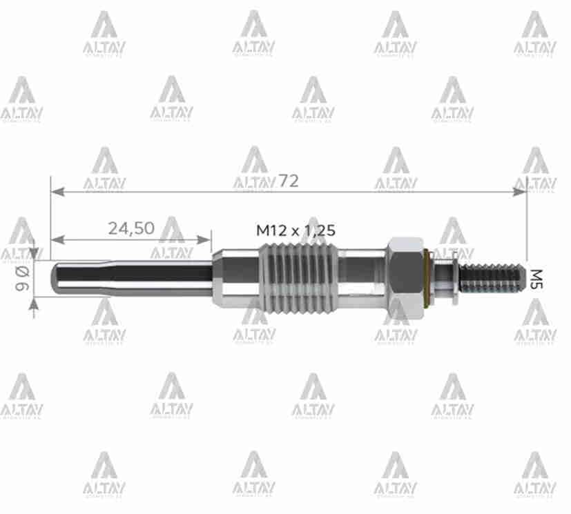 KIZDIRMA BUJİSİ (ISITMA) PARTNER / BERLINGO / J9 / BOXER 1.9 11V.