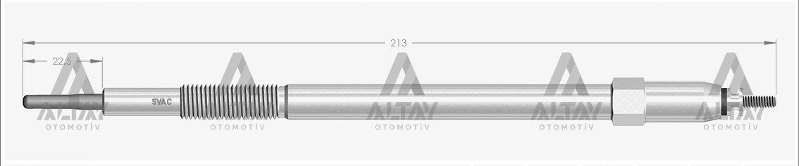 KIZDIRMA BUJİSİ (ISITMA) PATROL 3.0 DTI / TERRANO II 3.0 DI / MASTER II 3.0 DCI / INTERSTAR 3.0 DCI 11V