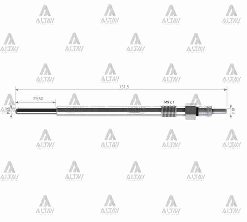 KIZDIRMA BUJİSİ (ISITMA) STILO / BRAVO / CHROMA 1.9 JTD / OPEL VECTRA / ASTRA / SIGNUM 1.9 JTD 11V.