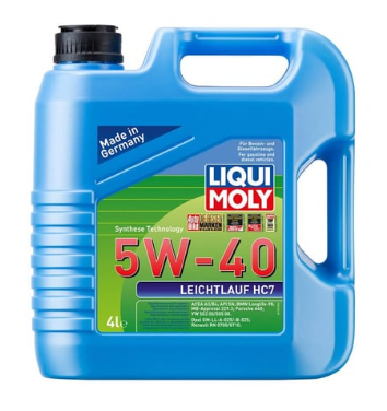 LIQUI MOLY 5W40 Motor Yağı Sentetik LEICHTLAUF HC7 4 Litre