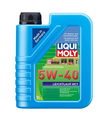 LIQUI MOLY 5W40 Motor Yağı Sentetik LEICHTLAUF HC7 1 Litre