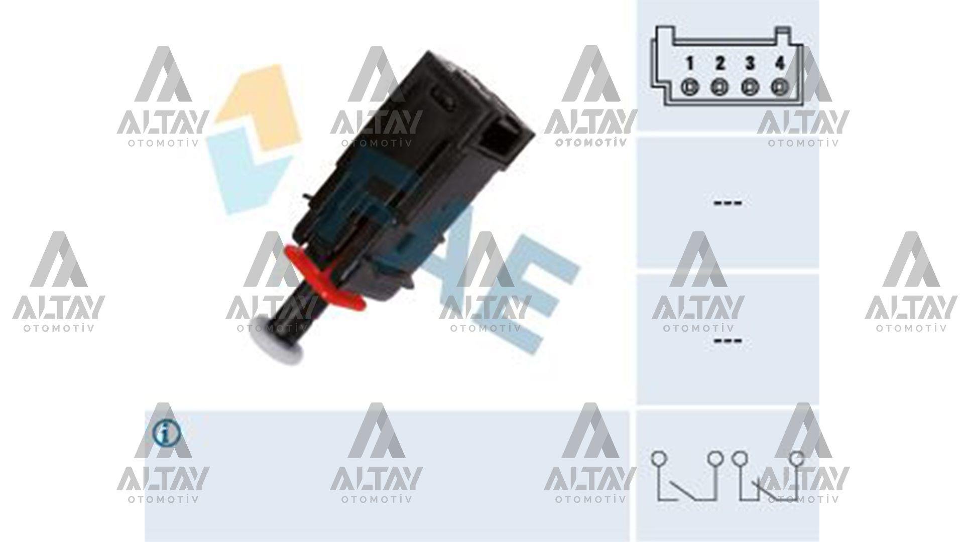 MÜŞÜR FREN PEDAL ASTRA H / CORSA D / CORSA E / SIGNUM / VECTRA C / ZAFIRA B / ADAM 4 FİŞLİ