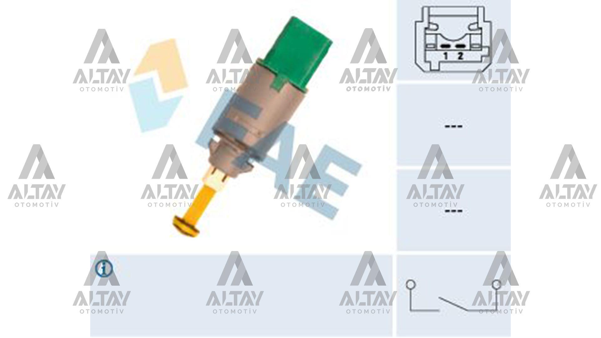 MÜŞÜR FREN PEDAL CLIO III / MEGANE III / FLUENCE / SCENIC / LAGUNA / MASTER / MOVANO YEŞİL 2 FİŞLİ