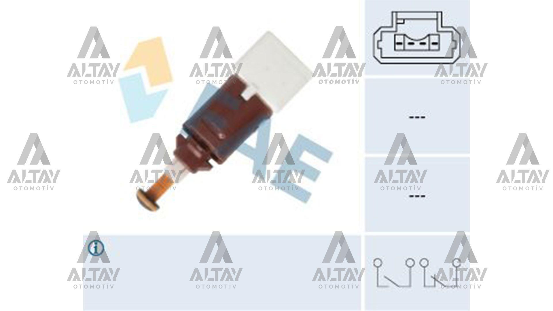 MÜŞÜR FREN PEDAL MEGANE II BEYAZ 4 FİŞLİ