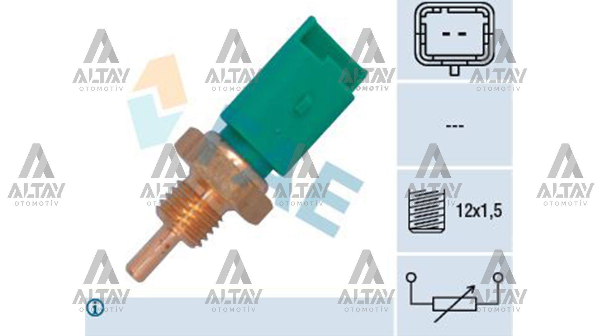 MÜŞÜR HARARET 206 / 207 / 307 / 308 / 407 / C3 / PARTNER / BERLİNGO 99= YEŞİL 2 FİŞLİ