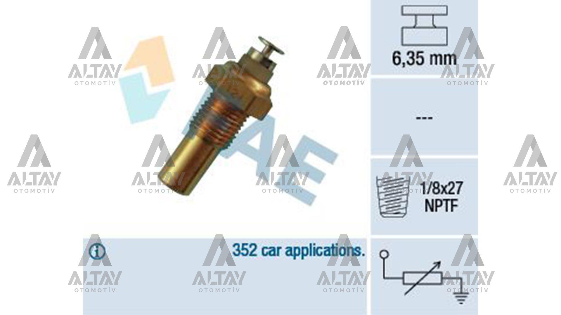 MÜŞÜR HARARET ASTRA F / ASTRA G / CORSA A / CORSA B / FRONTERA B 91-01 120°C