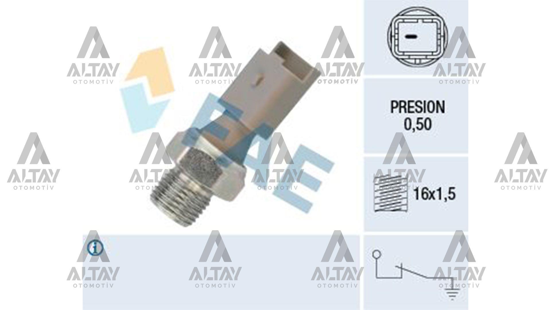 MÜŞÜR YAĞ FİESTA / FOCUS / C-MAX / COURİER / C2 / C3  / C4 02= 1.4-1.5-1.6 TDCİ 0,50 BAR