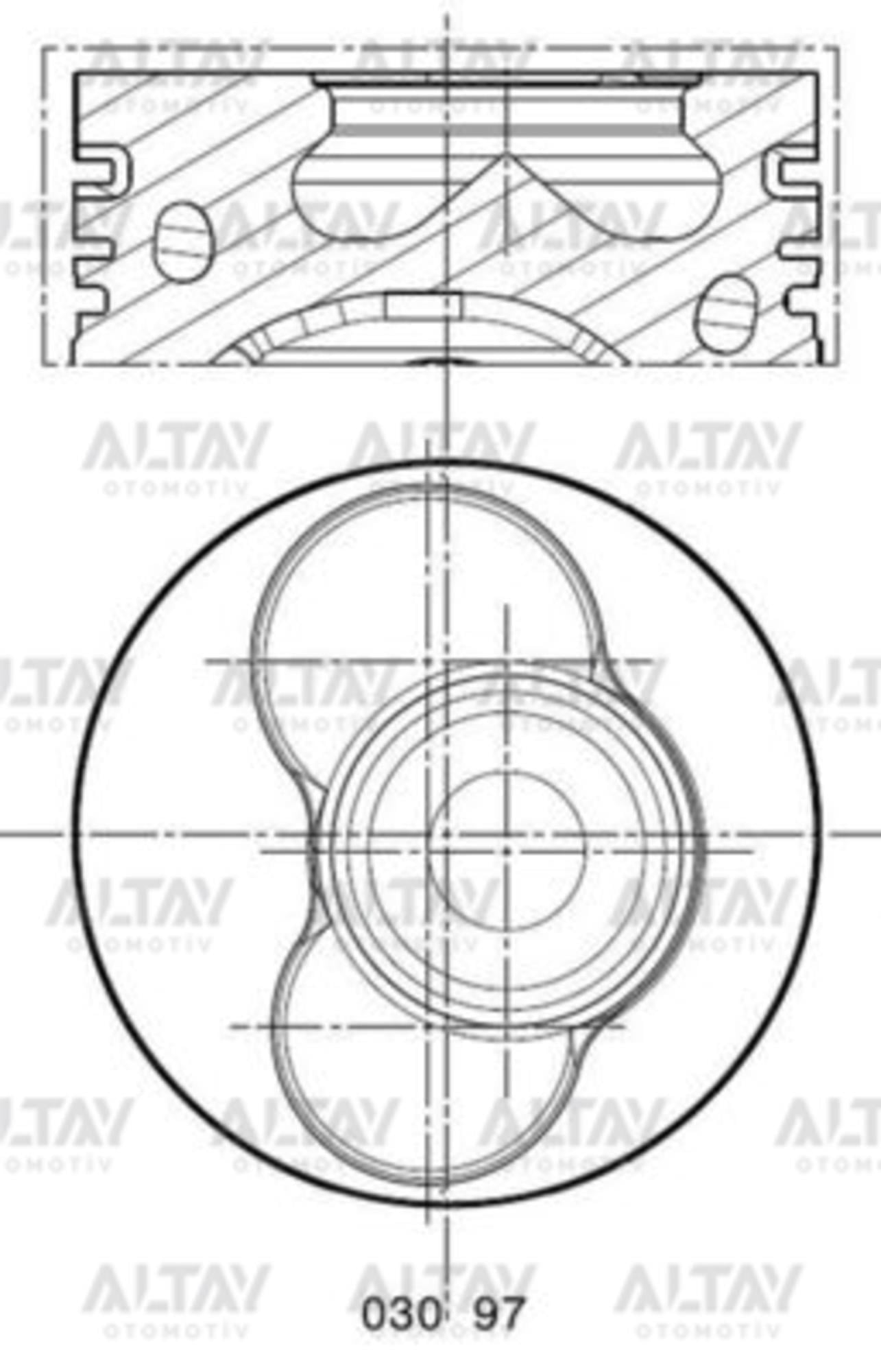 PİSTON SEGMANLI (1-2 SİLİNDİR) T5 / TOUAREG 04-10 2.5TDI AXD-AXE-BAC STD