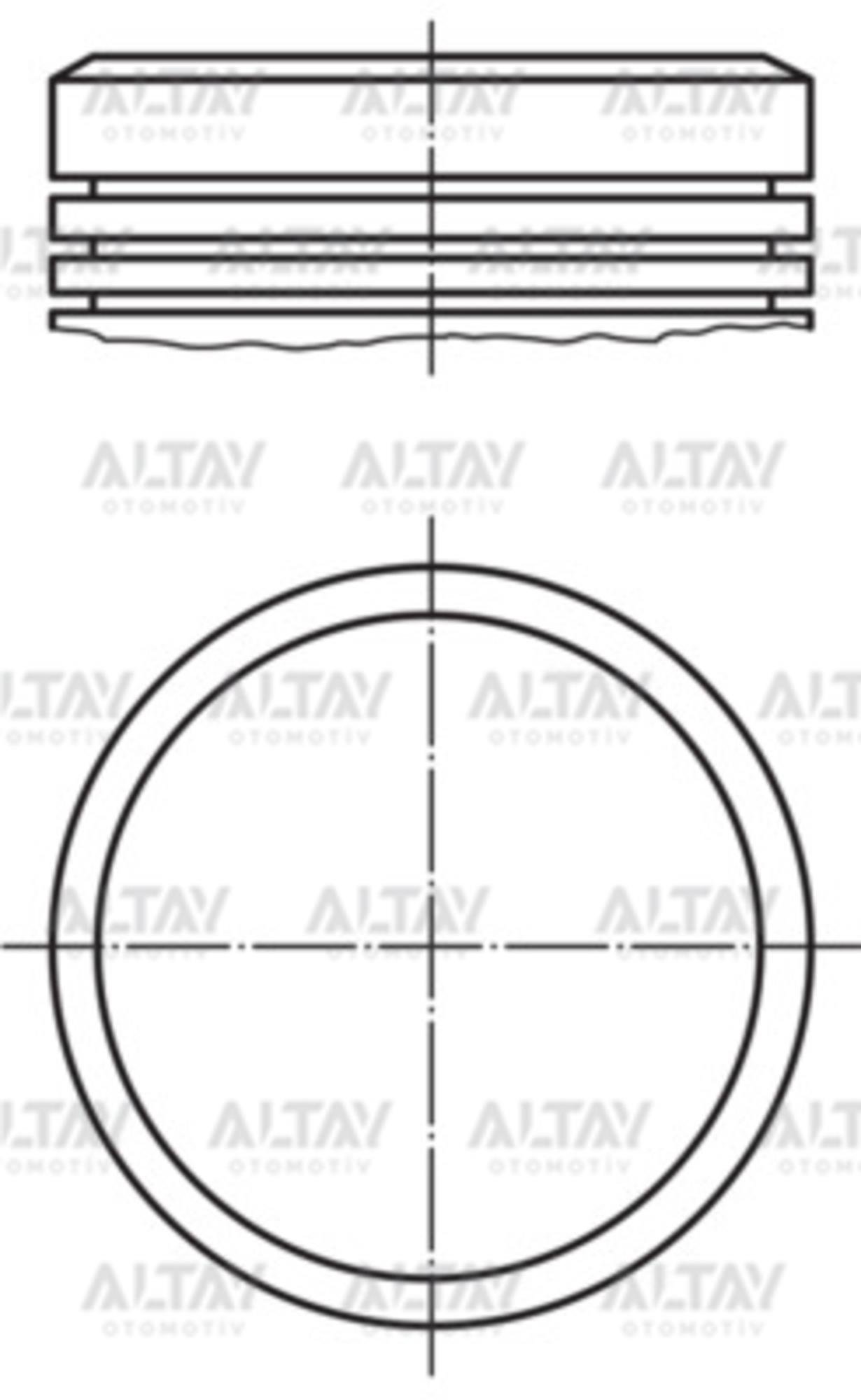 PİSTON SEGMANLI 206 00= 207 / 307 / C3 1.6 16V  TU5JP4 79mm 0,50 EURO 3