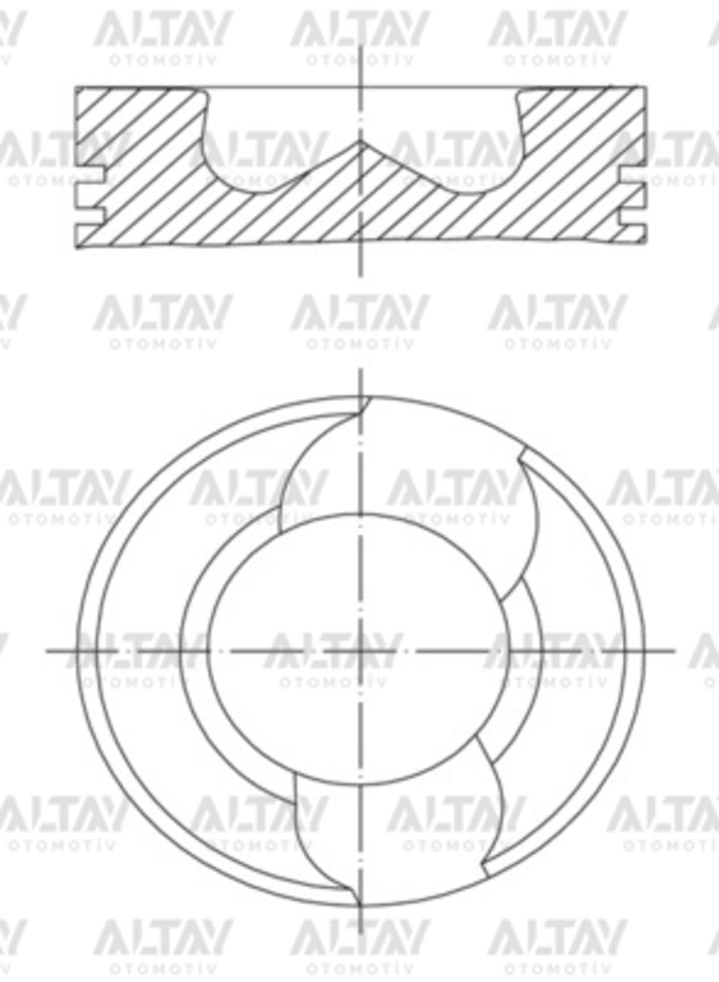 PİSTON SEGMANLI (3-4-5 SİLİNDİR) T5 / TOUAREG 04-10 2.5TDI AXD-AXE-BAC STD