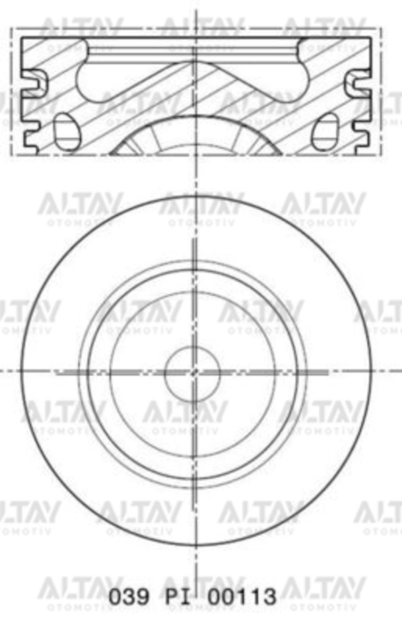 PİSTON SEGMANLI 308 / 3008 / 508 / 5008 / C4 / DS4 / FOCUS 12= 1.6HDI DV6C EURO5 050 75mm