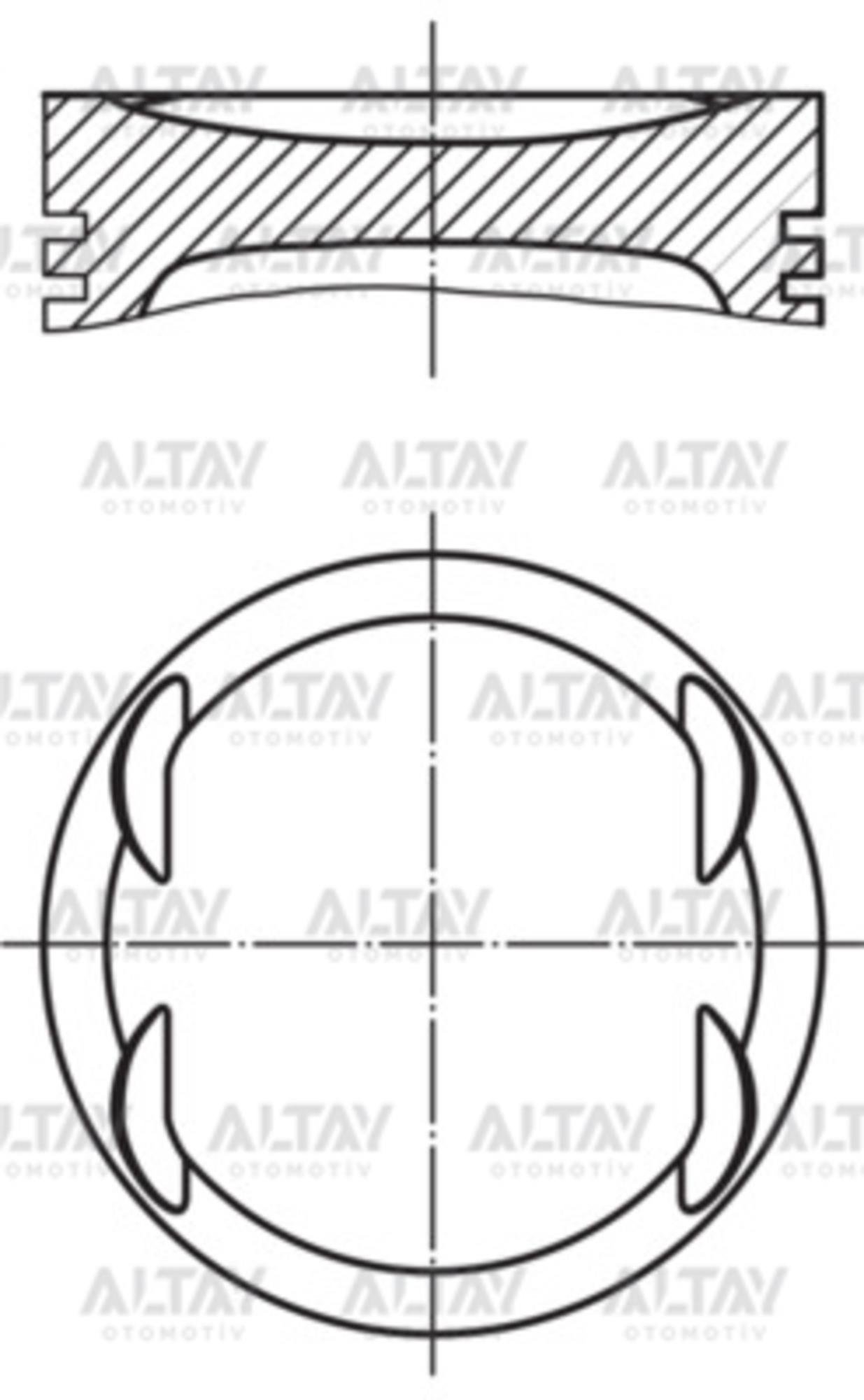 PİSTON SEGMANLI ASTRA / CORSA / MERIVA 1.4 Z14XEP 73.4mm 050 EURO4