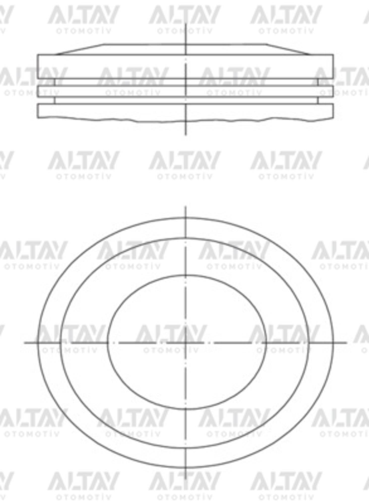 PİSTON SEGMANLI ASTRA / CORSA 1.4 Z14XE 77.6mm 050