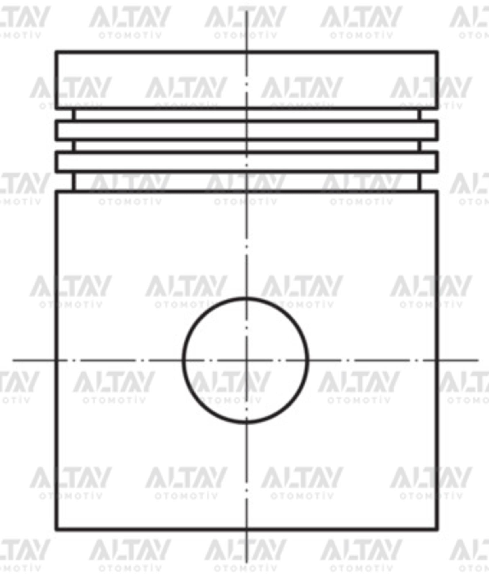 PİSTON SEGMANLI ASTRA / VECTRA / CORSA / ZAFIRA 1.6 16V Y16XE-Z16XE-X16XEL 100HP 79mm 050