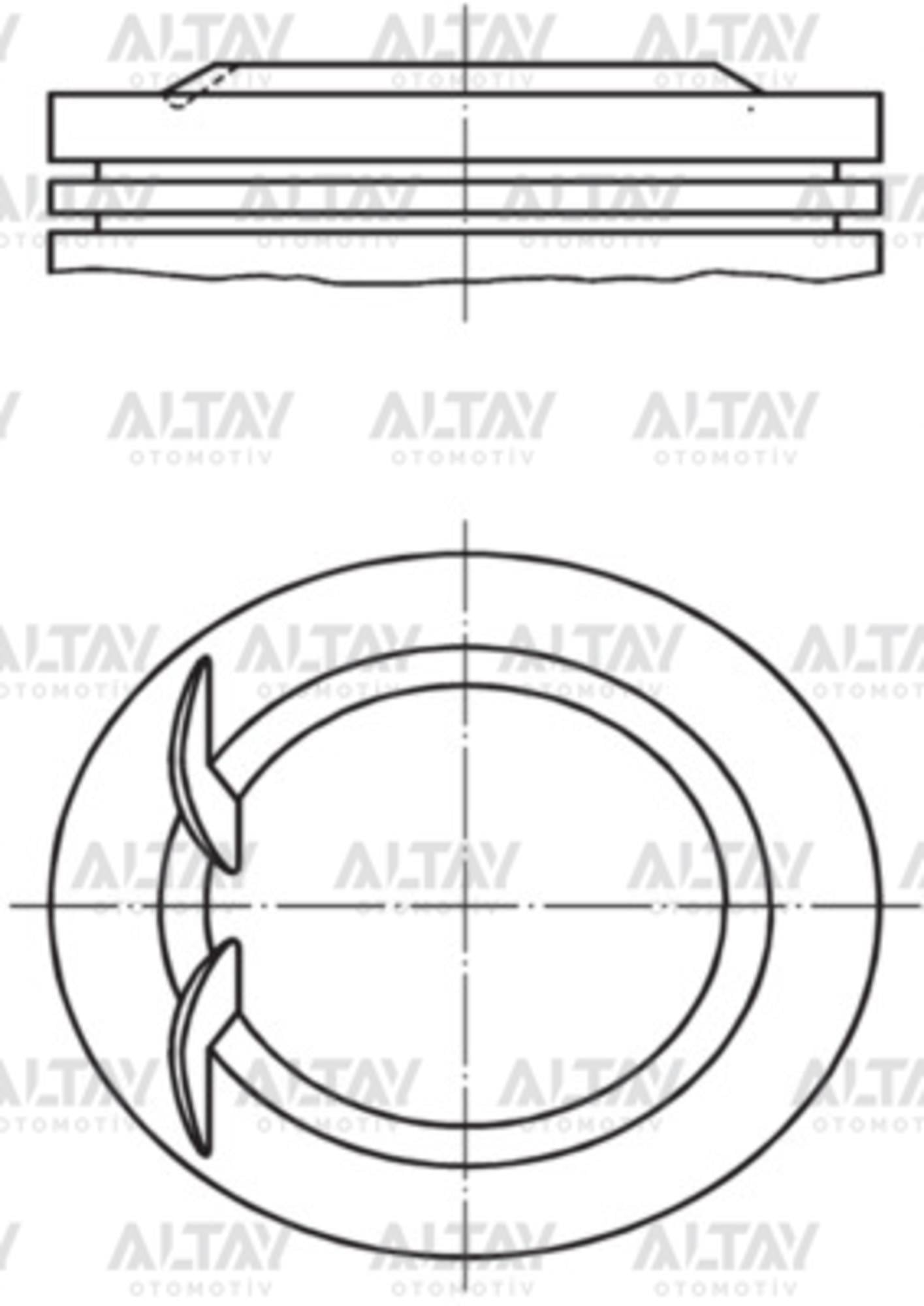 PİSTON SEGMANLI ASTRA F/ ASTRA G / CORSA / TIGRA X14XE 77.6mm 050