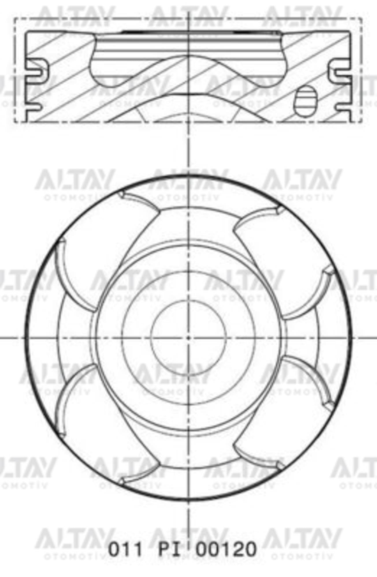 PİSTON SEGMANLI ASTRA J 09-15 1.6 16V B16DTL 79.70mm 050