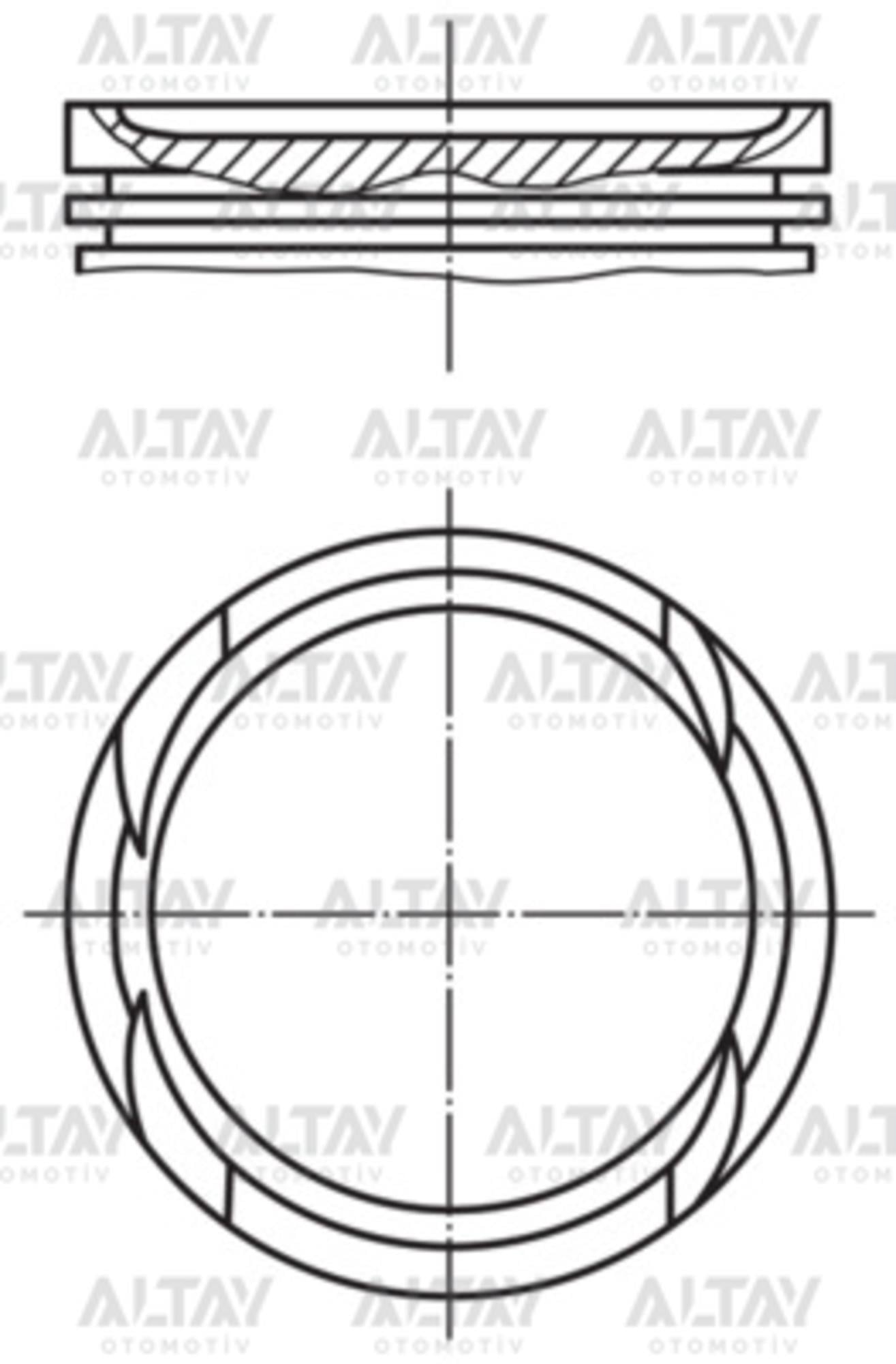 PİSTON SEGMANLI ASTRA J 1.4 TURBO A14NET 72.5mm 050