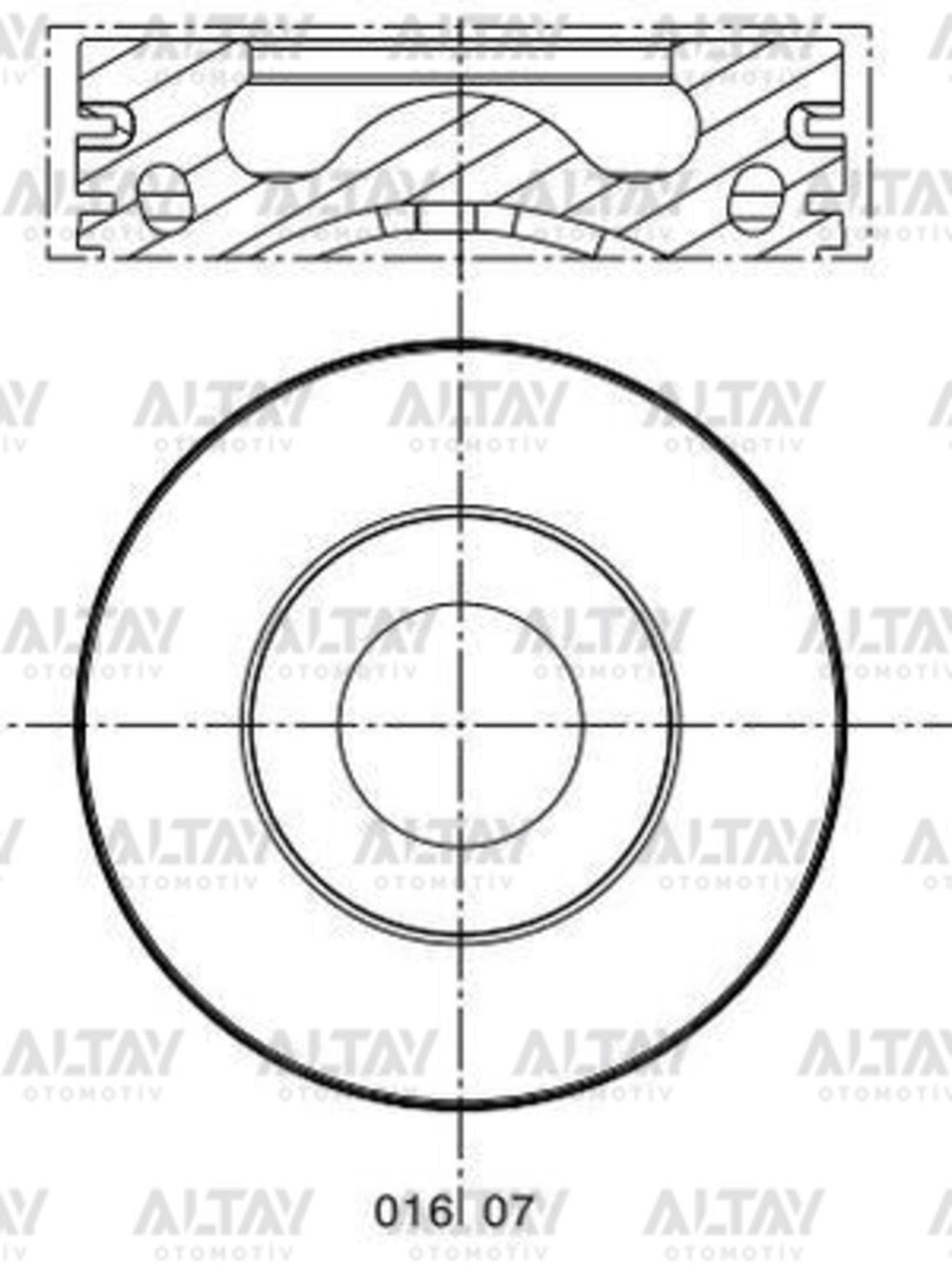 PİSTON SEGMANLI BOXER / JUMPER 06= 2.2HDI 130HP 050 86.01mm