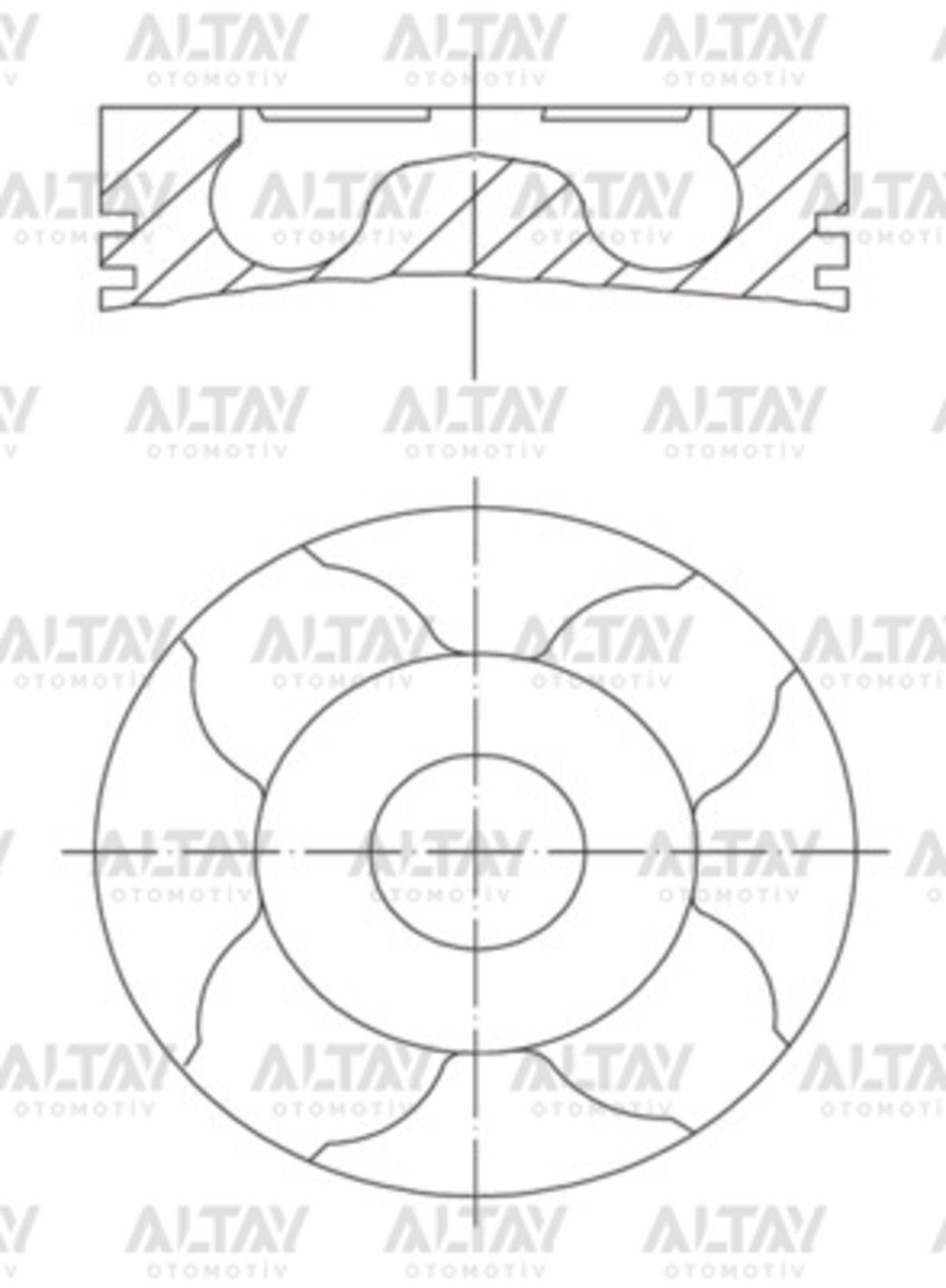 PİSTON SEGMANLI FOCUS / 307 / C4 / EXPERT / SCUDO / JUMPY 1.6HDI DV6TD 0601 75mm (0.20mm KISA)