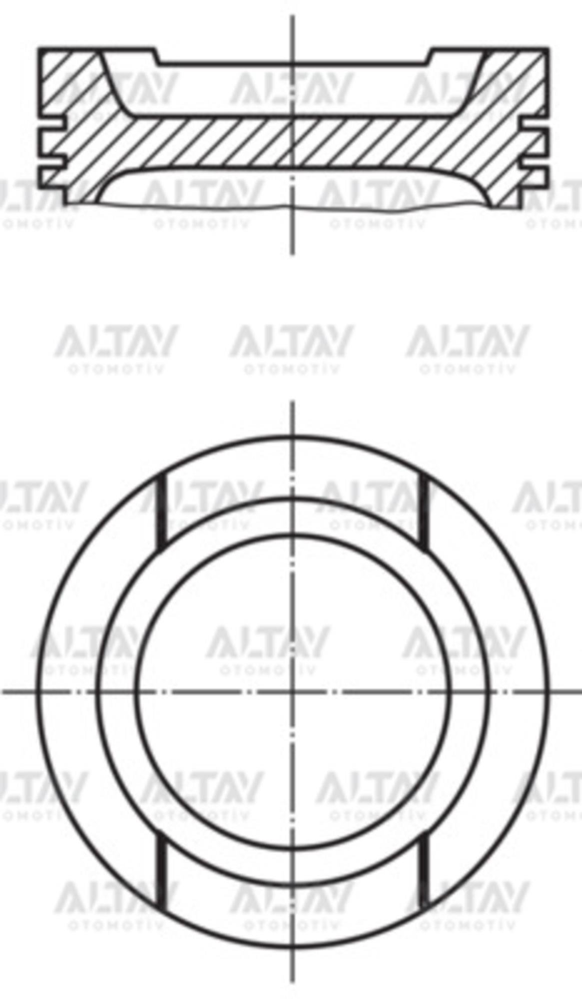 PİSTON SEGMANLI GOLF4 97-04 / BORA 97-03 / PASSAT / A3 / TOLEDO 1.6 AKL-AFT-ADP-AEH STD