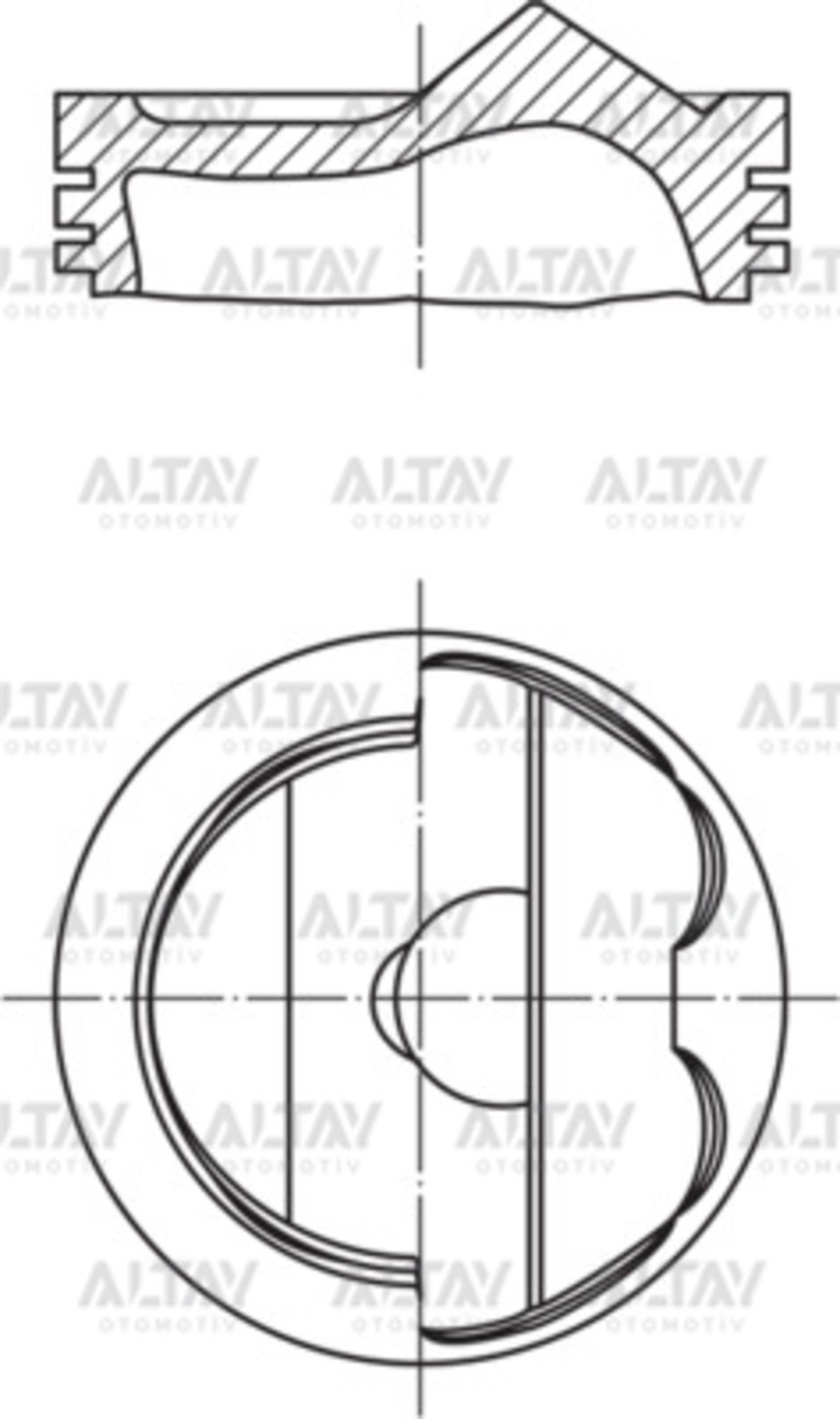 PİSTON SEGMANLI GOLF5 / JETTA / PASSAT / A3 04-10 1.6FSI BLF-BLP-BAG STD