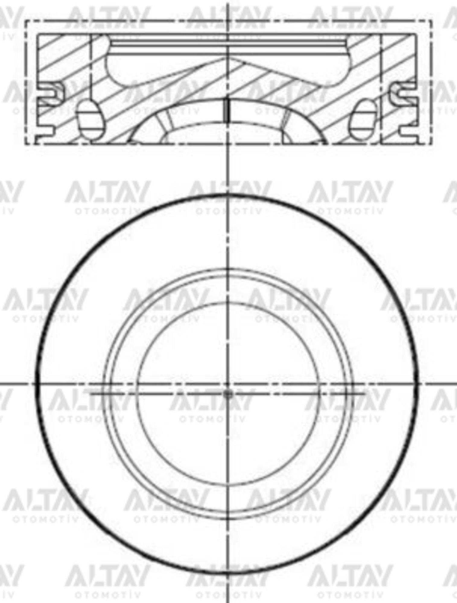 PİSTON SEGMANLI GOLF7 / A3 / LEON 13= 1.6TDI CLHA-CLHB-CRKB 050