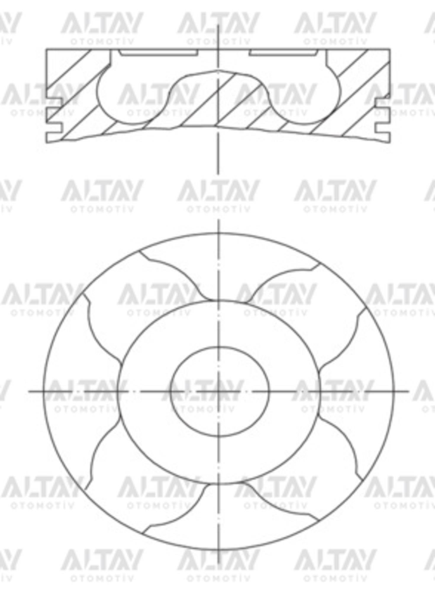 PİSTON SEGMANLI PALIO / ALBEA / DOBLO / CORSA C 1.3JTD-Z13DT 70HP STD 69.6mm