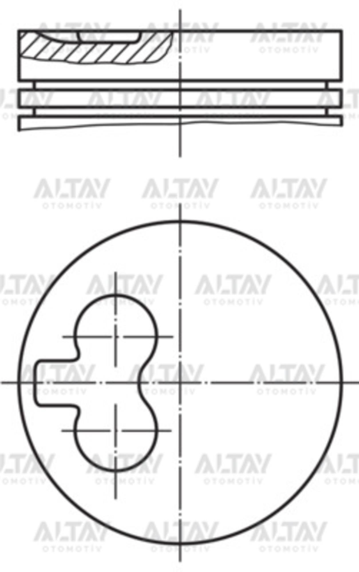 PİSTON SEGMANLI PARTNER 1.9D DW8 STD 82.2mm