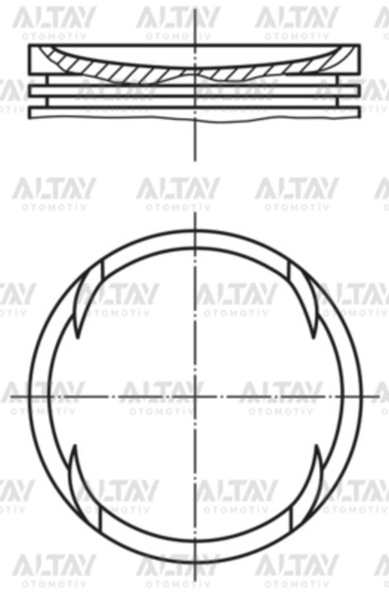 PİSTON SEGMANLI POLO / CORDOBA / FABİA 99-09 1.4 16V AHW-AFH-BBY-BBZ-BKY-BUD STD