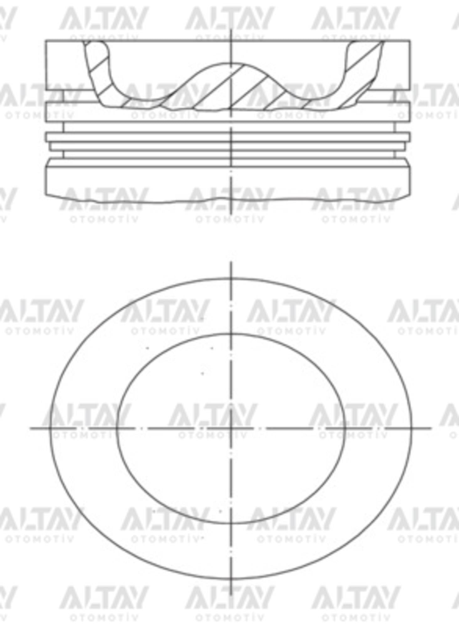PİSTON SEGMANLI POLO / İBİZA / FABİA / A1 14= 1.4TDI CUSA-CUSB-CUTA-CYZA-CYZB 050