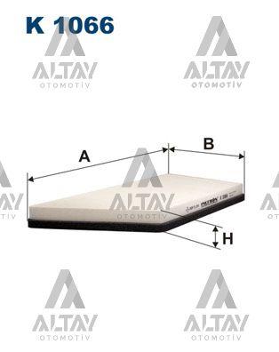 POLEN FİLTRESİ 206 99= KARBONSUZ