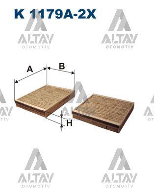 POLEN FİLTRESİ 207 / 208 / 2008 / C3 07-15 KARBONLU ÇİFTLİ