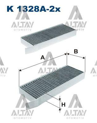 POLEN FİLTRESİ 308 (T9) 13= ÇİFTLİ KARBONLU