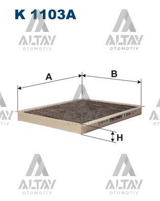 POLEN FİLTRESİ BRAVO II / STİLO / LANCİA DELTA II 07= KARBONLU