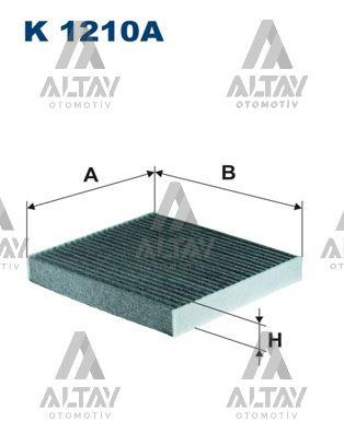 POLEN FİLTRESİ COROLLA 06-11 / COROLLA 13= BENZİNLİ-DİZEL / AURIS 07-11 / YARIS 06-11 / RAV-4 06-11 / HILUX 05-15 KARBONLU