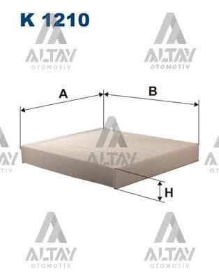 POLEN FİLTRESİ COROLLA 06-11 / COROLLA 13= BENZİNLİ-DİZEL / AURIS 07-11 / YARIS 06-11 / RAV-4 06-11 / HILUX 05-15 KARBONSUZ