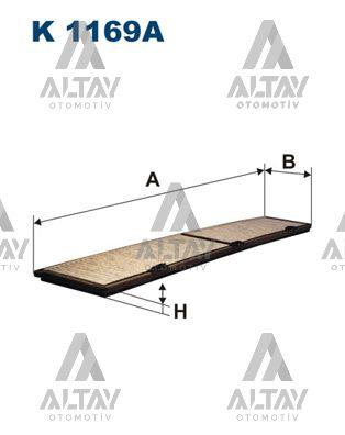 POLEN FİLTRESİ E81 / E82 / E87 / E87 LCI / E90 / E90 LCI / E91 / E91 LCI / E92 / E92 LCI / E93 / E93 LCI / X1 E84 05-15 KARBONLU