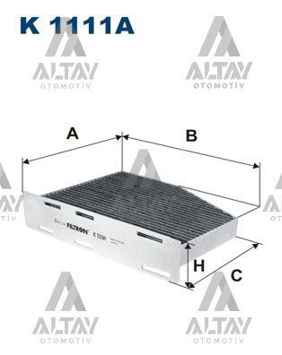 POLEN FİLTRESİ GOLF5 / JETTA / PASSAT / CADDY / A3 / LEON / TIGUAN / OCTAVIA 04-12 KARBONLU