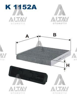 POLEN FİLTRESİ MICRA 05= / NOTE 02= / CLIO 08= / DUSTER 08= KARBONLU