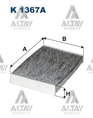 POLEN FİLTRESİ QASHQAI 14= / KADJAR 15= 1.5DCI / MEGANE IV 15= / TALISMAN 15= KARBONLU