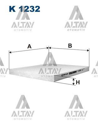 POLEN FİLTRESİ TUCSON 04-10 / RIO 06= / SPORTAGE 05-09 / BLUE 11= / CERATO 10= / I-40 12=1.6 GDI KARBONSUZ