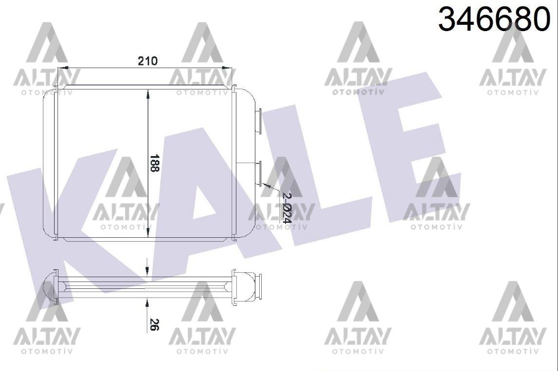 RADYATÖR KALORİFER ASTRA F / ASTRA G / ASTRAH 04-14 1.4-1.6-1.8-2.0 16V 1.7 CDTI- 2.2 DTI