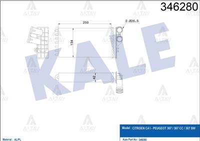 RADYATÖR KALORİFER C4 04-09 / 307 00-07 / MEKANİK