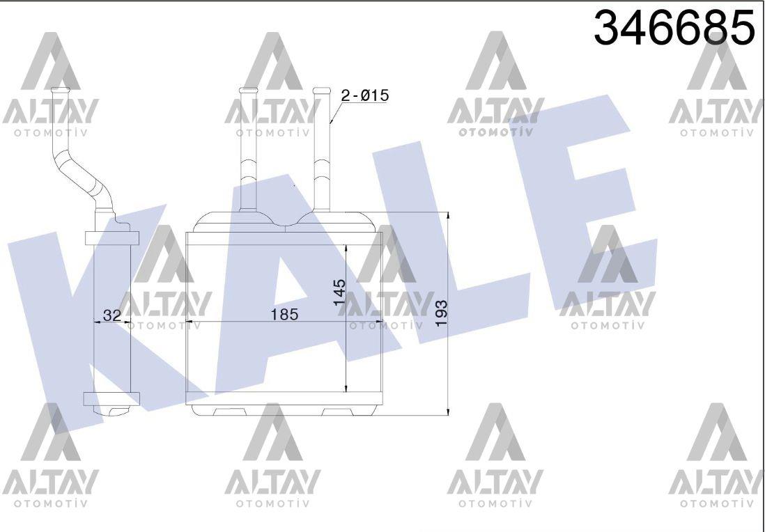RADYATÖR KALORİFER COMBO B  94-01 / CORSA B 93-00