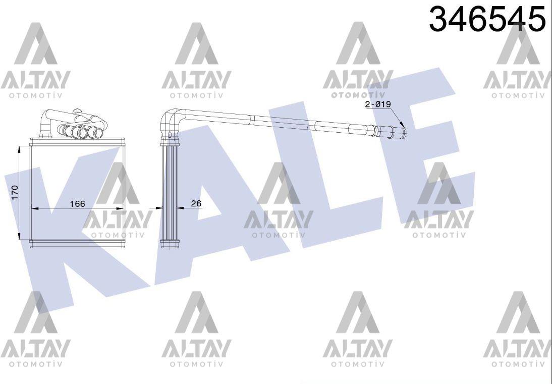 RADYATÖR KALORİFER FIESTA VI 08= 1.0-1.25-1.4-1.5-1.6 TDCI (BORULU)