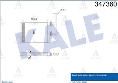 RADYATÖR KALORİFER LANCER 03-08 1.3 – 1.6 / OUTLANDER 03=