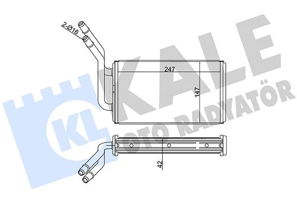 RADYATÖR KALORİFER TRANSIT TURBO 96-99 V184 01=